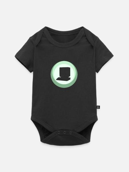 Computer Nerd Gamer - Baby Premium Kurzarmbody - Schwarz