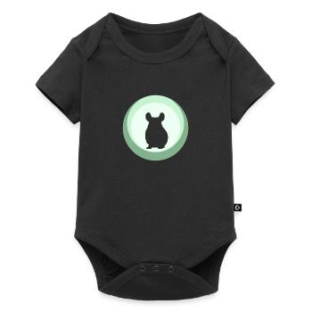 Chinchilla Mouse Chipmunk - Baby Premium short-sleeve bodysuit - black - Front