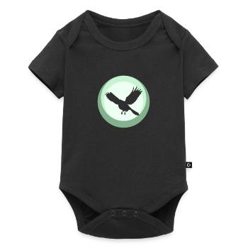 Animal, Flying, Bird - Baby Premium short-sleeve bodysuit - black - Front