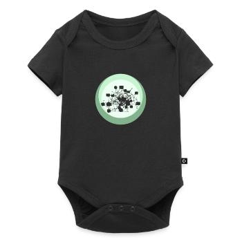 Kryptowährung Crypto Cryptocurrency - Baby Premium Kurzarmbody - Schwarz - Vorne