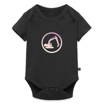 Excavator Driver Construction Site Female Excavator Driver - Baby Premium short-sleeve bodysuit - black - Front