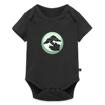 Tree Grow Japanese Art - Baby Premium short-sleeve bodysuit - black - Front