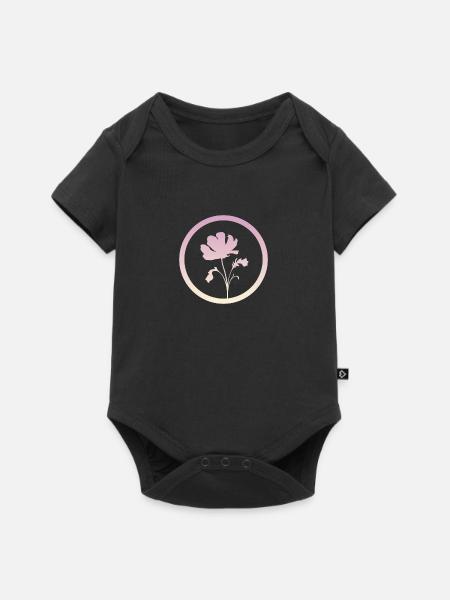Botanisch Flora Botanisch - Baby Premium Kurzarmbody - Schwarz