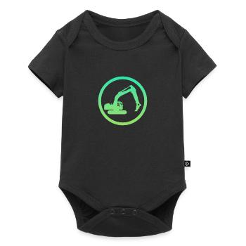 Excavator Driver Excavator Driver Construction Site - Baby Premium short-sleeve bodysuit - black - Front