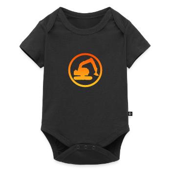 Excavator Driver Excavator Driver Construction Worker - Baby Premium short-sleeve bodysuit - black - Front