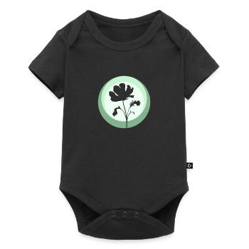 Botany Plants Flowers - Baby Premium short-sleeve bodysuit - black - Front
