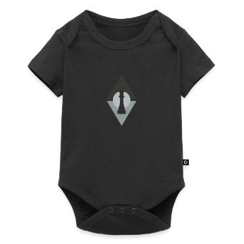 Joueur d’échecs Pièce d’échecs - Body à manches courtes Premium Bébé - noir - Devant