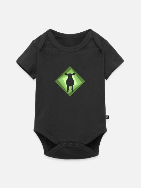 Kuh Rind Kuh - Baby Premium kortärmad bodysuit - svart