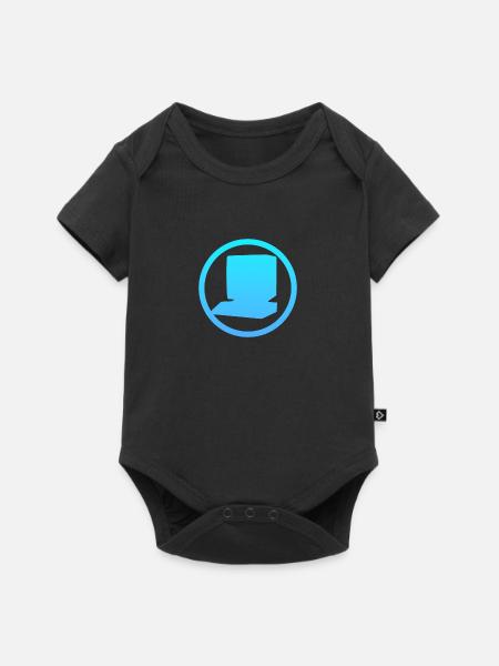 Computerarbeit Computer Online - Baby Premium Kurzarmbody - Schwarz