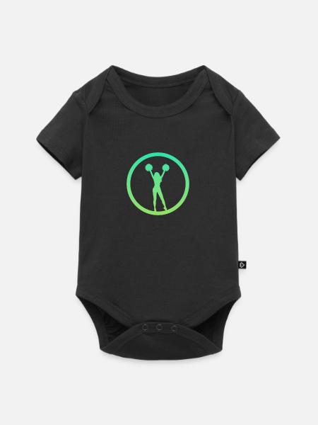 Bommel Cheerleading Cheerleader - Baby Premium Kurzarmbody - Schwarz