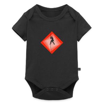 Rope Climbing Mountaineer Mountaineering - Baby Premium short-sleeve bodysuit - black - Front