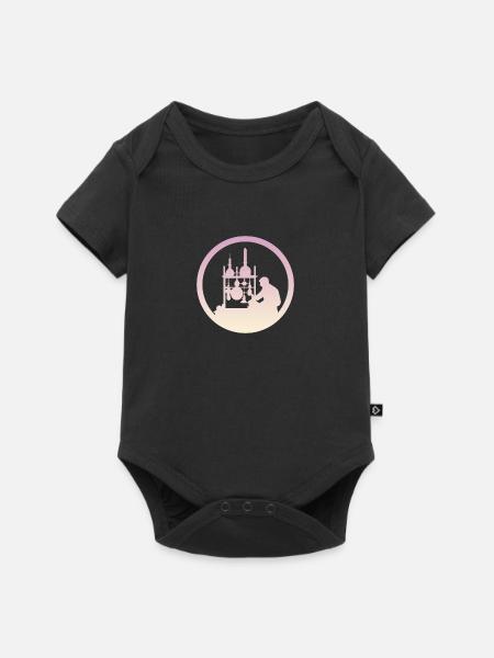 Molekül Biochemie Molekül - Baby Premium Kurzarmbody - Schwarz