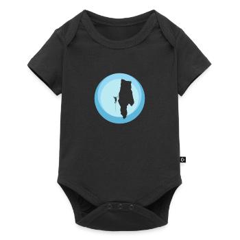 Climbing Mountaineering Climber - Baby Premium short-sleeve bodysuit - black - Front