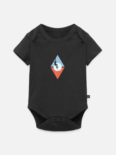 Seilklettern Felsklettern Felsklettern - Baby Premium Kurzarmbody - Schwarz