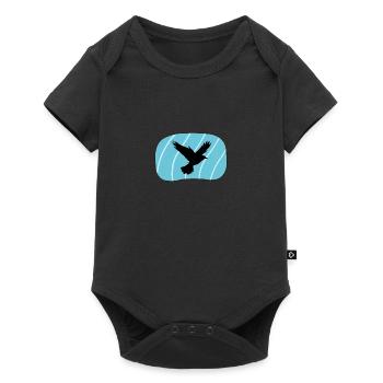 Voler, Oiseau, Animal - Body à manches courtes Premium Bébé - noir - Devant