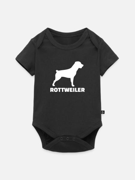 Rottweiler - Baby Premium Kurzarmbody - Schwarz