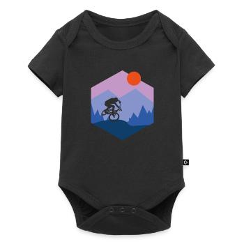 Cyclist Bicycle Gift Sport - Baby Premium short-sleeve bodysuit - black - Front