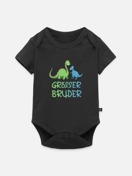 Großer Bruder - Baby Premium Kurzarmbody - Schwarz