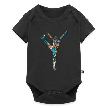 Patinage artistique - Body à manches courtes Premium Bébé - noir - Devant