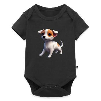Jack Russell Terrier Chien - Jack Russell Terrier - Body à manches courtes Premium Bébé - noir - Devant