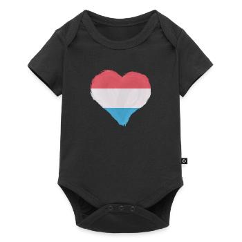 Drapeau luxembourgeois Drapeau luxembourgeois Accueil - Body à manches courtes Premium Bébé - noir - Devant