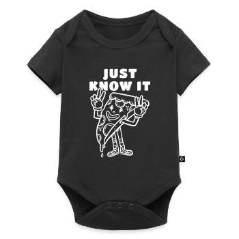 Pizza Fast-Food Idée cadeau - Body à manches courtes Premium Bébé - noir - Devant