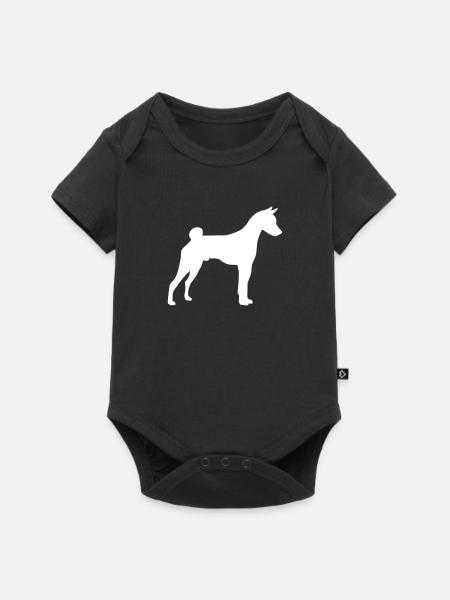 Basenji - Baby Premium Kurzarmbody - Schwarz