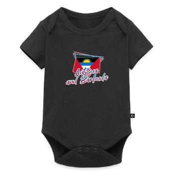 Antigua and Barbuda - Baby Premium short-sleeve bodysuit - black - Front