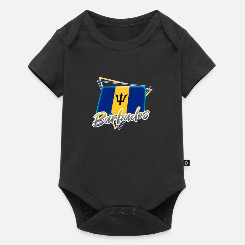 Barbados - Baby Premium Kurzarmbody - Schwarz