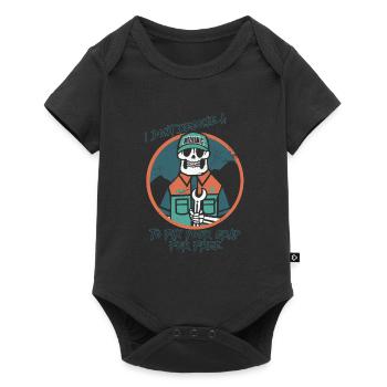 Mechanics Don't Fix For Free Construction Workers - Baby Premium short-sleeve bodysuit - black - Front