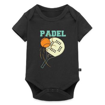 Padel Tennis Paddle Paddle Ball Padel Platform - Baby Premium short-sleeve bodysuit - black - Front