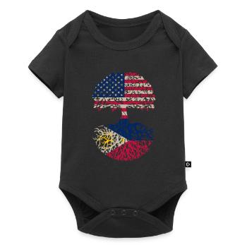Made in America with Filipino roots - - Baby Premium short-sleeve bodysuit - black - Front