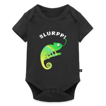 Chameleon SLURPP - Baby Premium short-sleeve bodysuit - black - Front