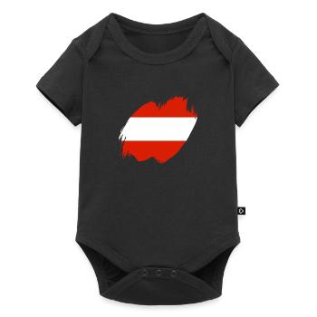 Drapeau de l’Autriche Drapeau autrichien AT - Body à manches courtes Premium Bébé - noir - Devant