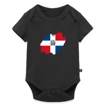 Dominican Republic Flag Dom Rep Flag Trip - Baby Premium short-sleeve bodysuit - black - Front
