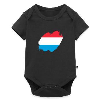 Drapeau luxembourgeois Drapeau luxembourgeois Accueil - Body à manches courtes Premium Bébé - noir - Devant