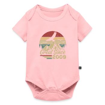 Vintage 2009 Retro 2009 Birthday Gift - Baby Premium short-sleeve bodysuit - rose - Front