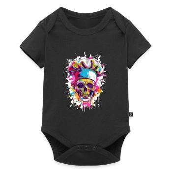 Koch Skull - Baby Premium short-sleeve bodysuit - black - Front