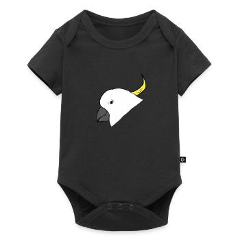 Cacatoès - perroquet - perroquet - Body à manches courtes Premium Bébé - noir - Devant