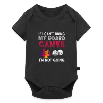 Without my games, without me! - Baby Premium short-sleeve bodysuit - black - Front