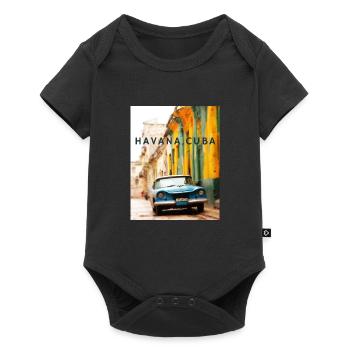 Oldtimer, Havana Cuba - Baby Premium Kurzarmbody - Schwarz - Vorne