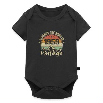 Cadeau Anniversaire 1959 Vintage 1959 Retro 1959 - Body à manches courtes Premium Bébé - noir - Devant