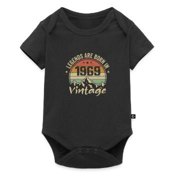 Cadeau Anniversaire 1969 Vintage 1969 Retro 1969 - Body à manches courtes Premium Bébé - noir - Devant