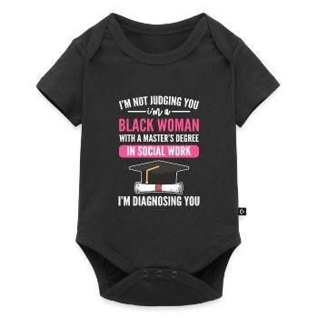Master's Degree Graduation Ceremony - Baby Premium short-sleeve bodysuit - black - Front