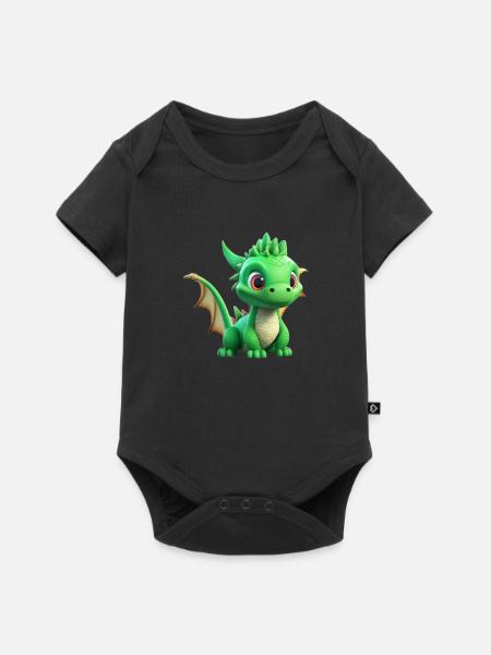 Spike - Body à manches courtes Premium Bébé - noir