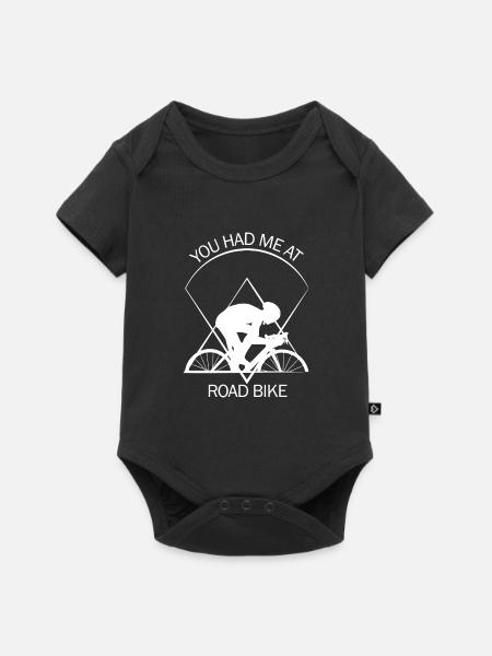 Rennrad - Baby Premium Kurzarmbody - Schwarz