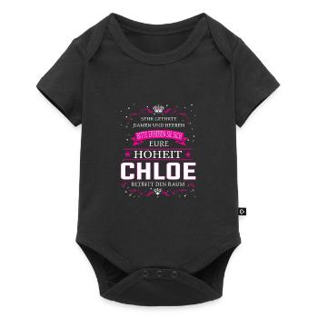 Eure Hoheit Chloe betritt den Raum - Baby Premium Kurzarmbody - Schwarz - Vorne