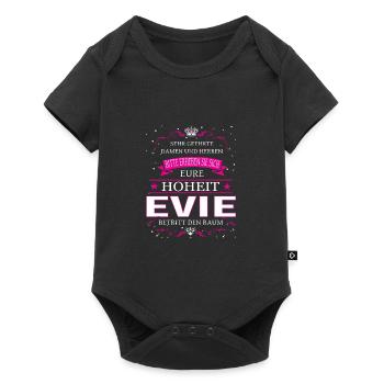 Son Altesse Evie entre dans la pièce - Body à manches courtes Premium Bébé - noir - Devant