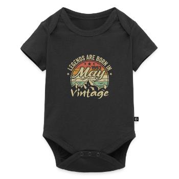 Mai 1993 Geburtstagsgeschenk 1993 Jahrgang 1993 - Baby Premium Kurzarmbody - Schwarz - Vorne