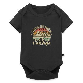 May 1963 Birthday Gift 1963 Vintage 1963 - Baby Premium short-sleeve bodysuit - black - Front